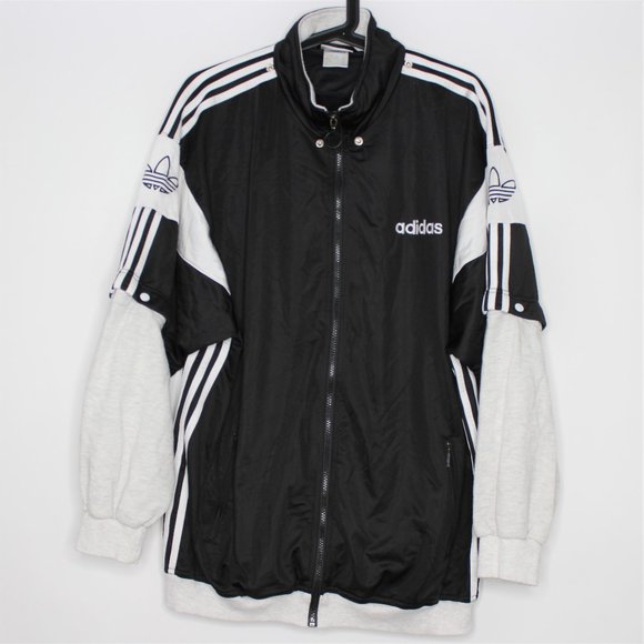 adidas Other - VTG Adidas Spell Out Removable Sleeves Jacket Q341